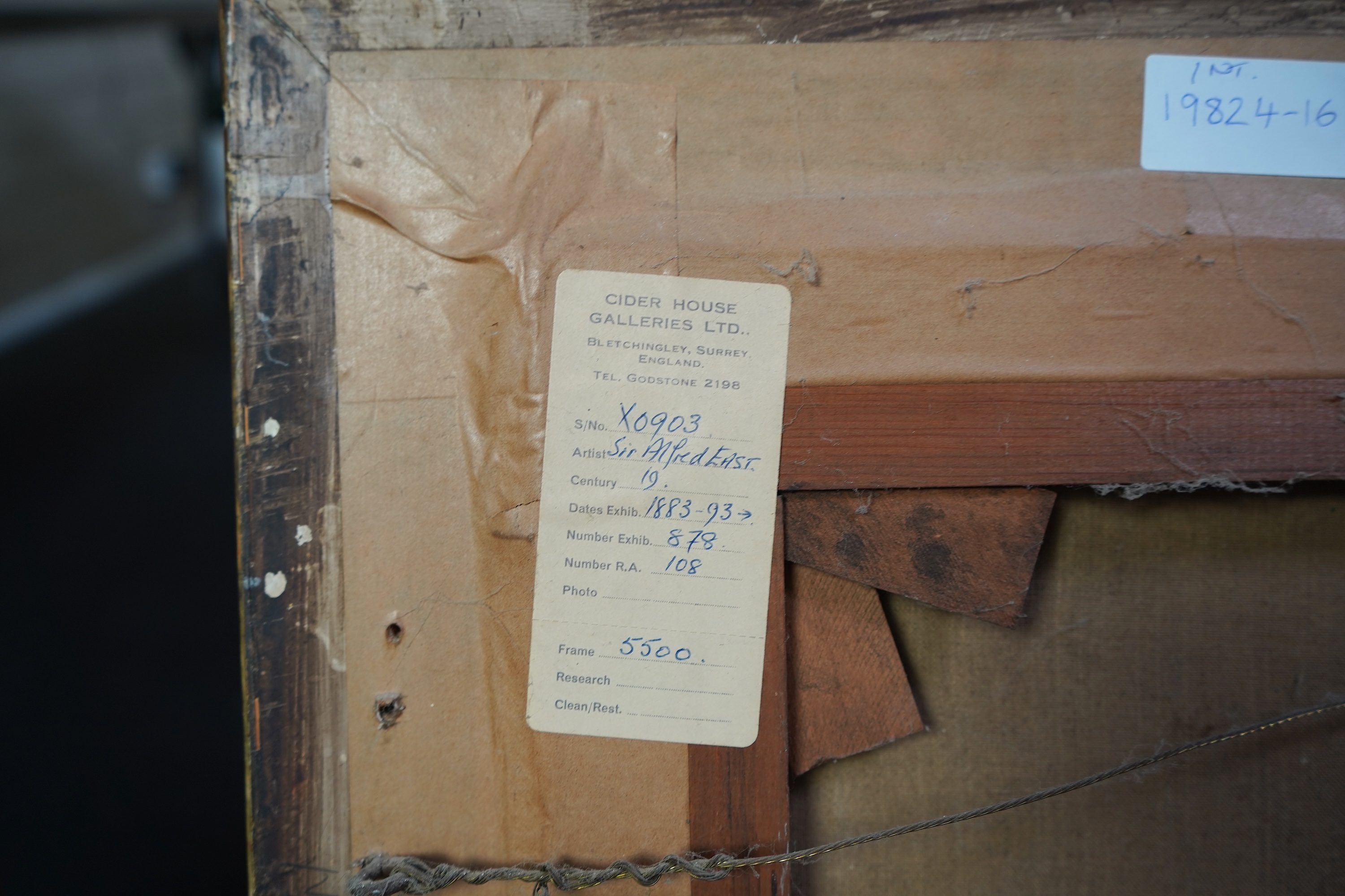 Sir Alfred East, 1844-1913, 'Petersham Lock on the Thames'